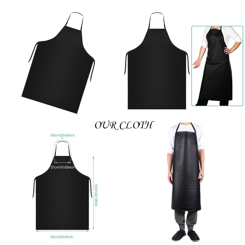 Leatherwork Apron - Aceite impermeabilidad impermeable delantal PU cuero