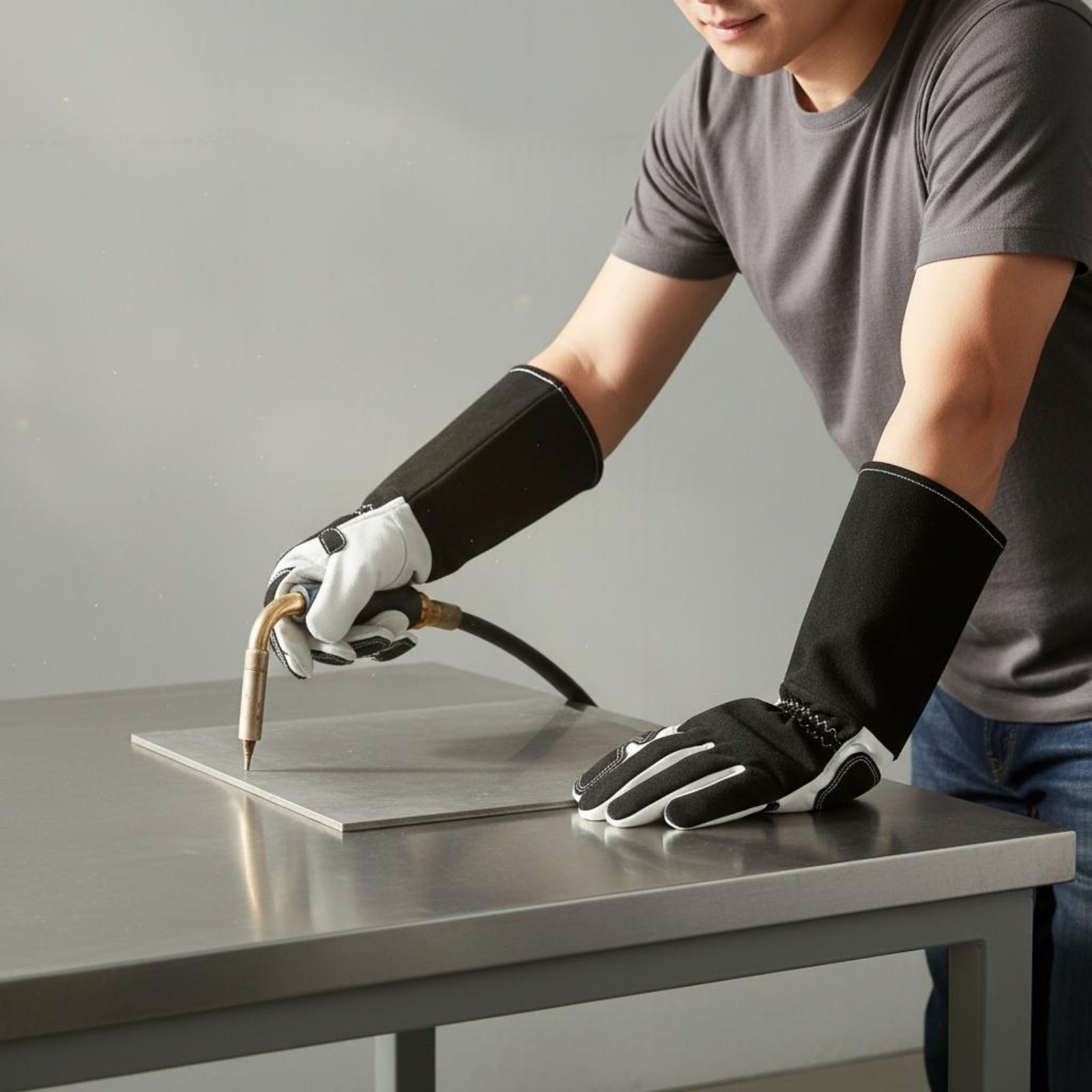 Leather Workshop - Guantes de Trabajo TIG con Diseño