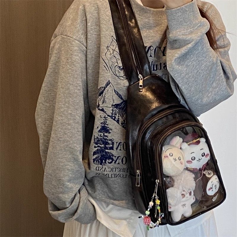 Leather Work Backpack - JIAERDI-Bolso Ita de Anime para muñeca