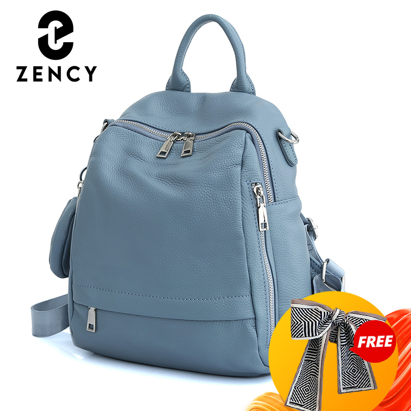 Leather Work Backpack - Mochila Zency de cuero genuino para