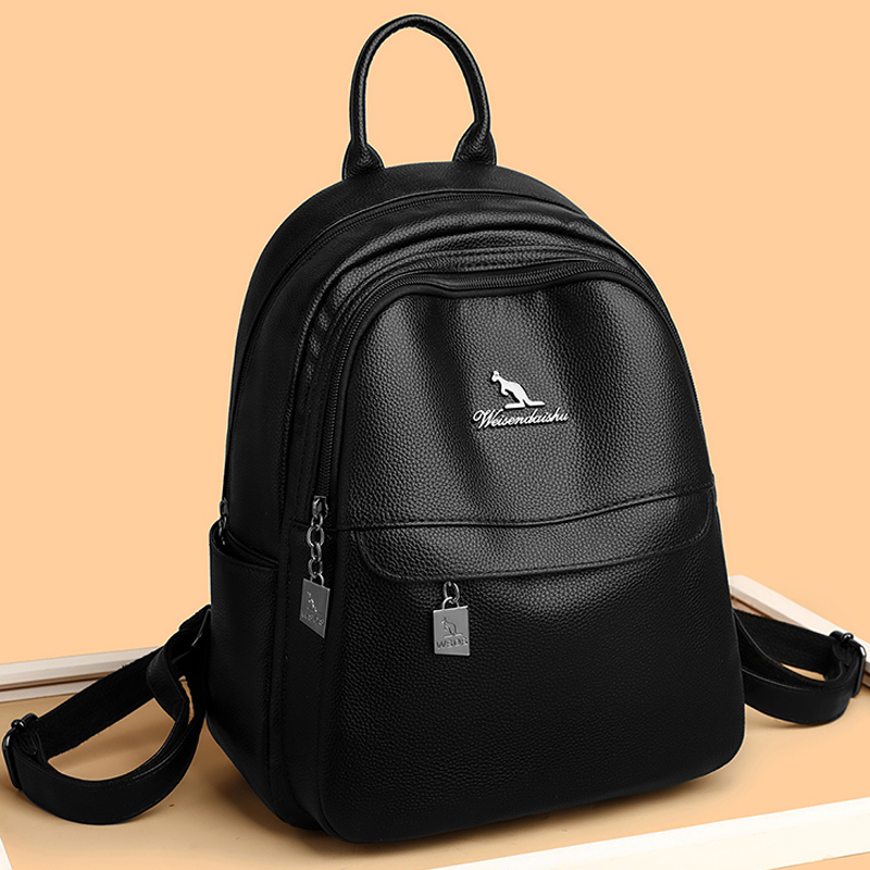 Leather Work Backpack - Bolso de hombro de cuero de