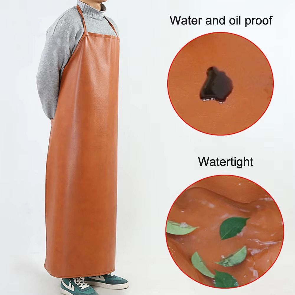 Leatherwork Apron - Delantal de cuero PU engrosado de