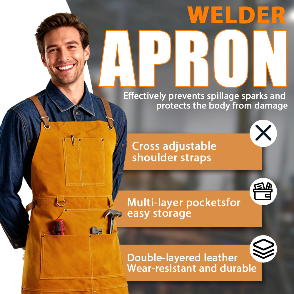 Leatherwork Apron - Delantal de soldadura de cuero de