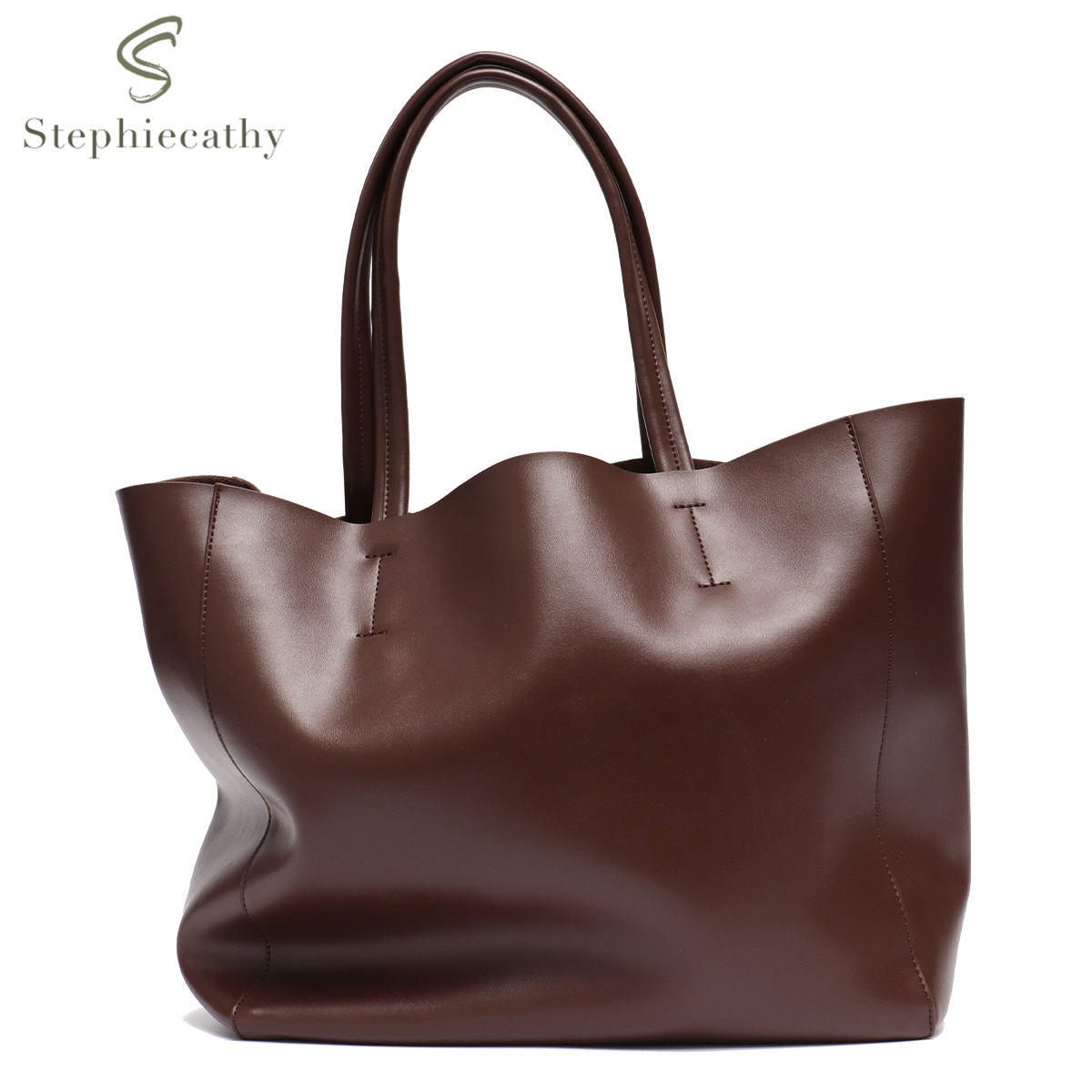 Leather Workshop - Bolso de mano de gran capacidad
