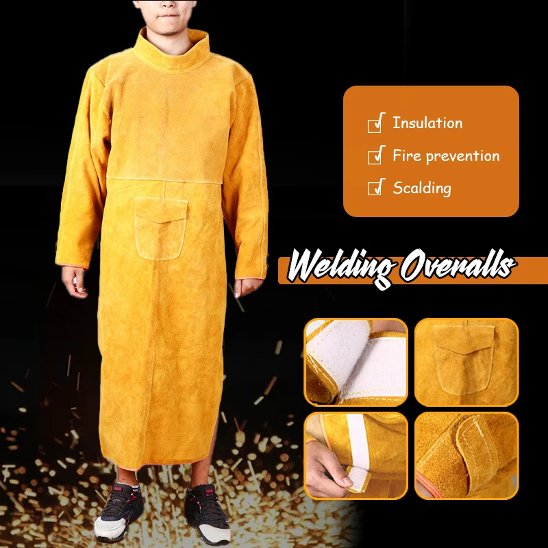 Leatherwork Apron - Delantal de seguridad de trabajo antiescaldado