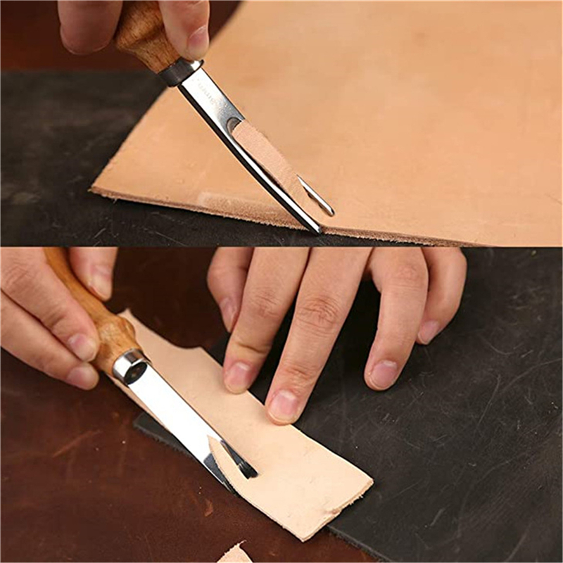Leather Edge Beveler - Práctico biselador de bordes para artesanía