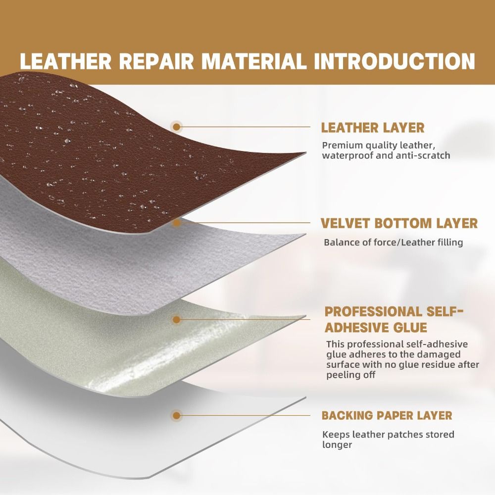 Parche de Reparación de Cuero  - Contact Cement Leather reseña y precio
