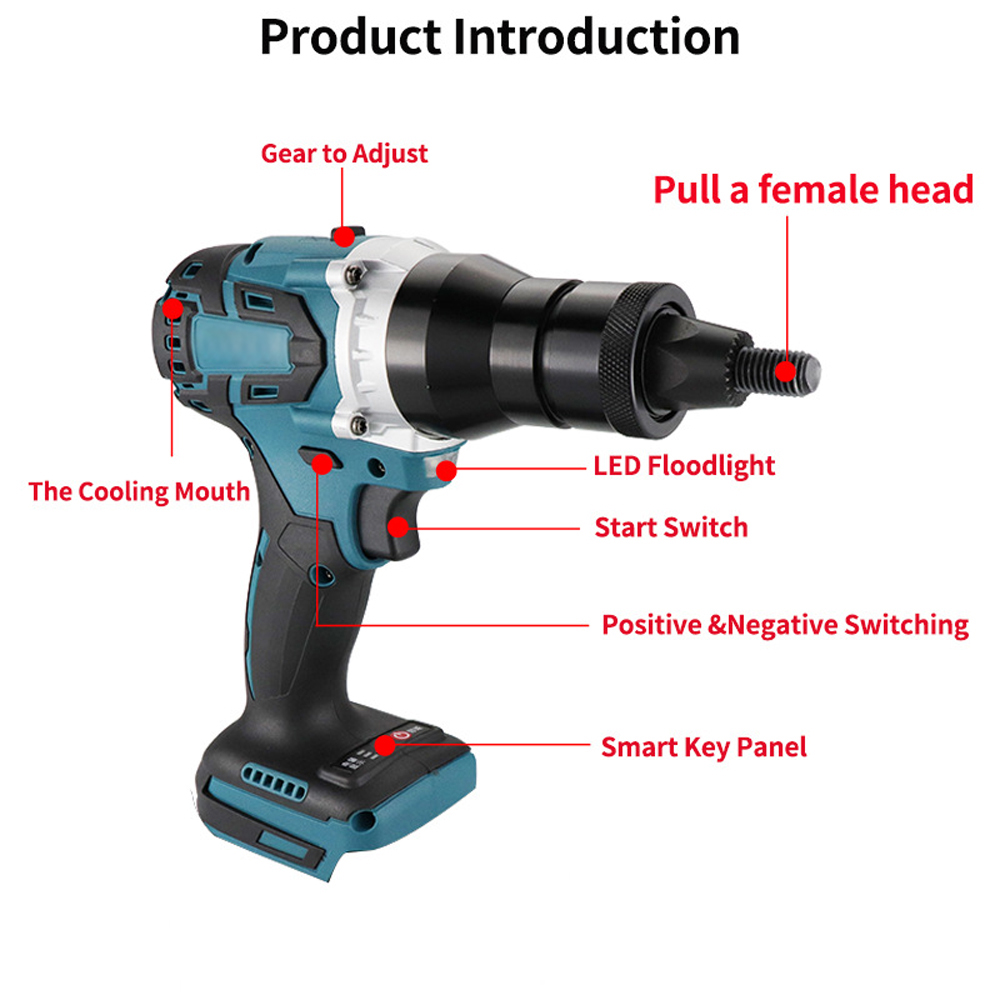 Pistola remachadora eléctrica, - Rivet Setter Tool reseña y precio