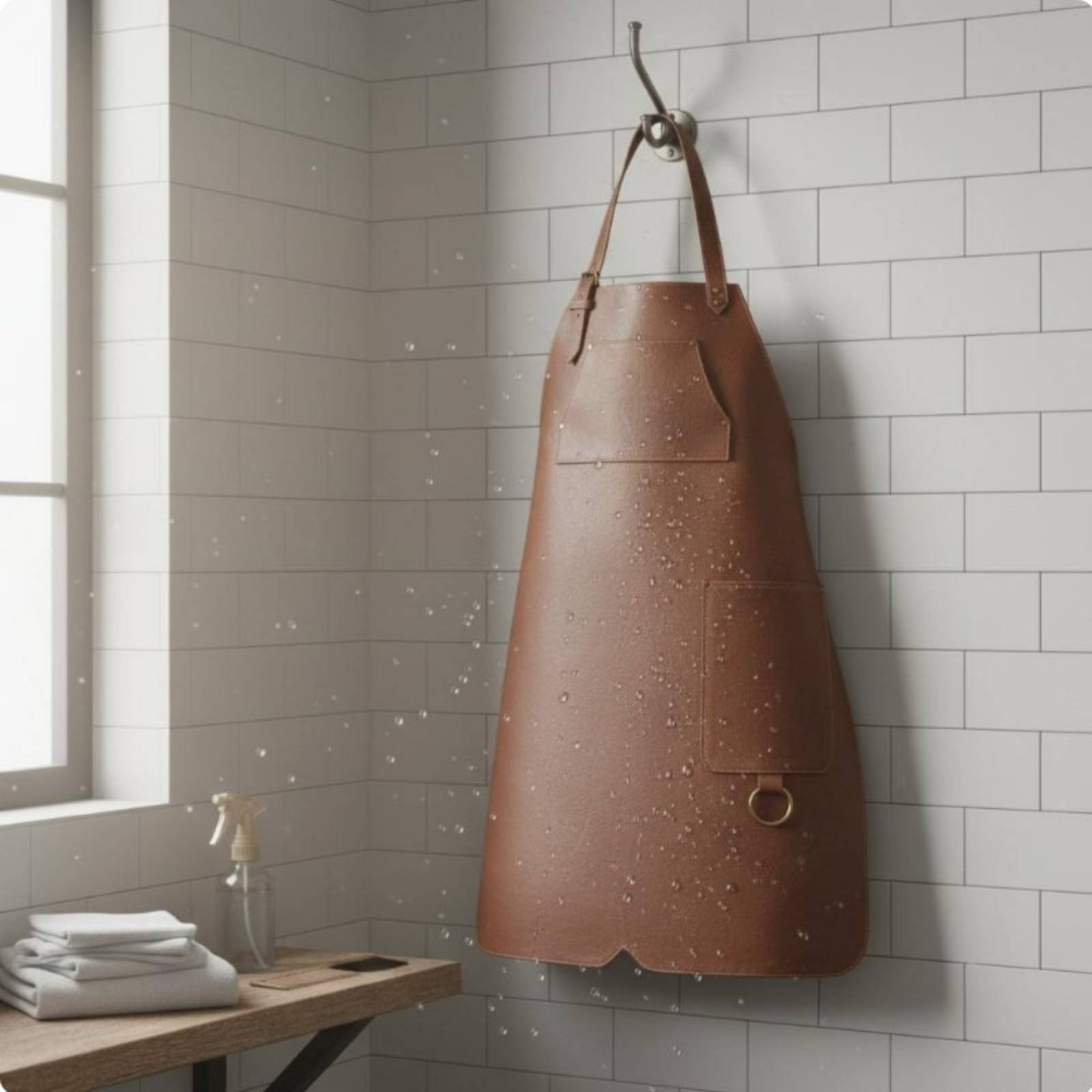Delantal de Estilista Impermea - Leatherwork Apron reseña y precio