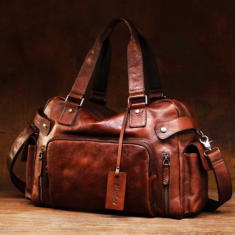Bolso de hombre con borrador d - Leather Work Backpack reseña y precio