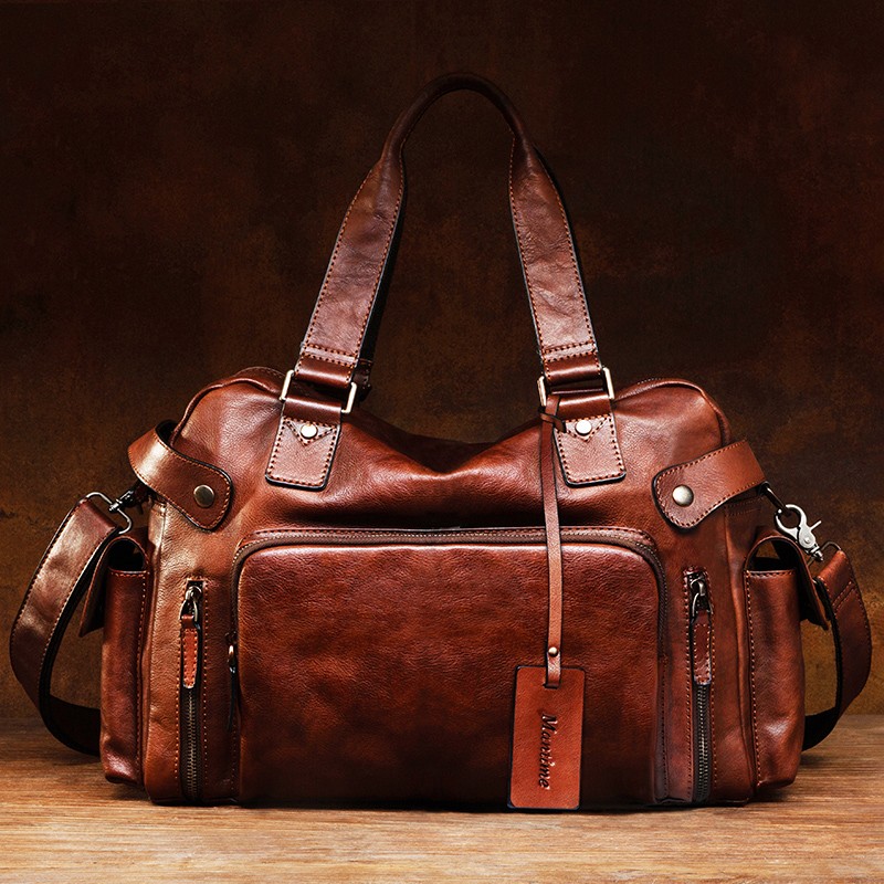 Bolso de hombre con borrador d - Leather Work Backpack reseña y precio