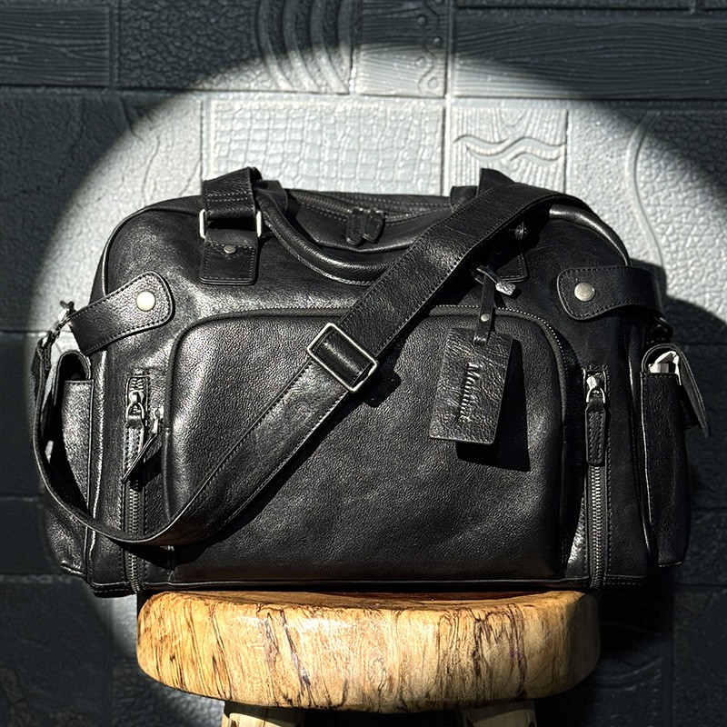Bolso de hombre con borrador d - Leather Work Backpack reseña y precio