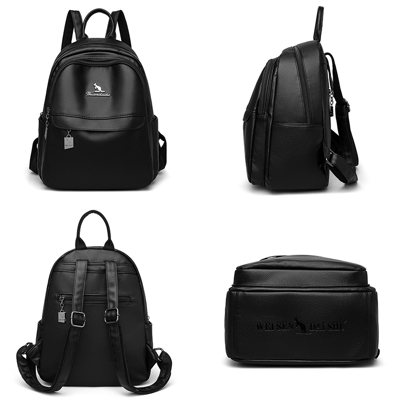 Bolso de hombro de cuero de al - Leather Work Backpack reseña y precio