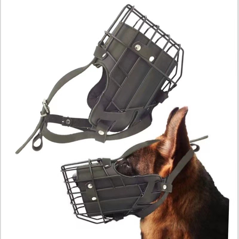 Jaula para la boca para perro  - Leatherwork Training reseña y precio