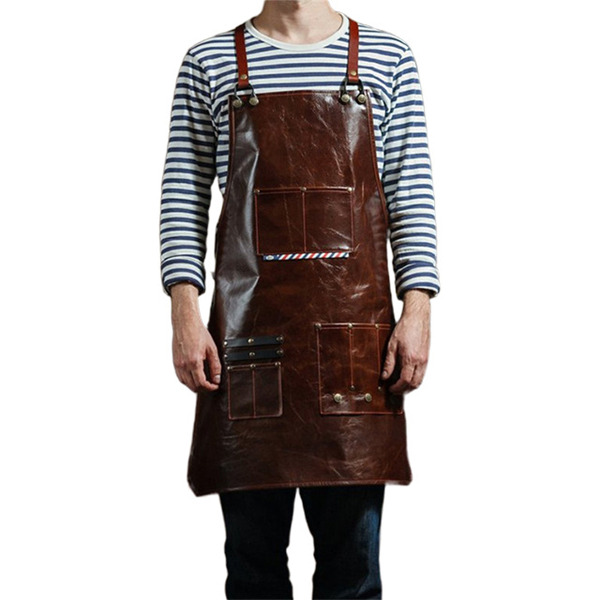 Delantal de trabajo de cuero p - Leatherwork Apron reseña y precio