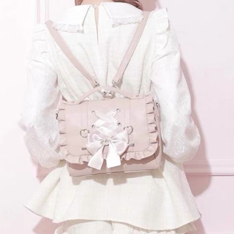 Mochila rosa con agradable arc - Leather Work Backpack reseña y precio