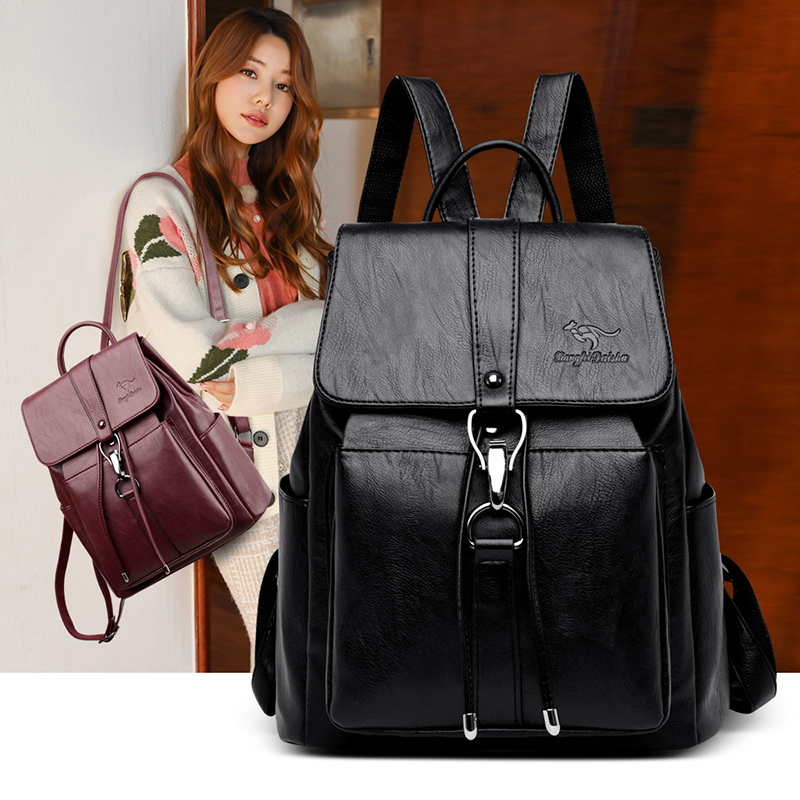 Mochila antirrobo, bolso de ho - Leather Work Backpack reseña y precio