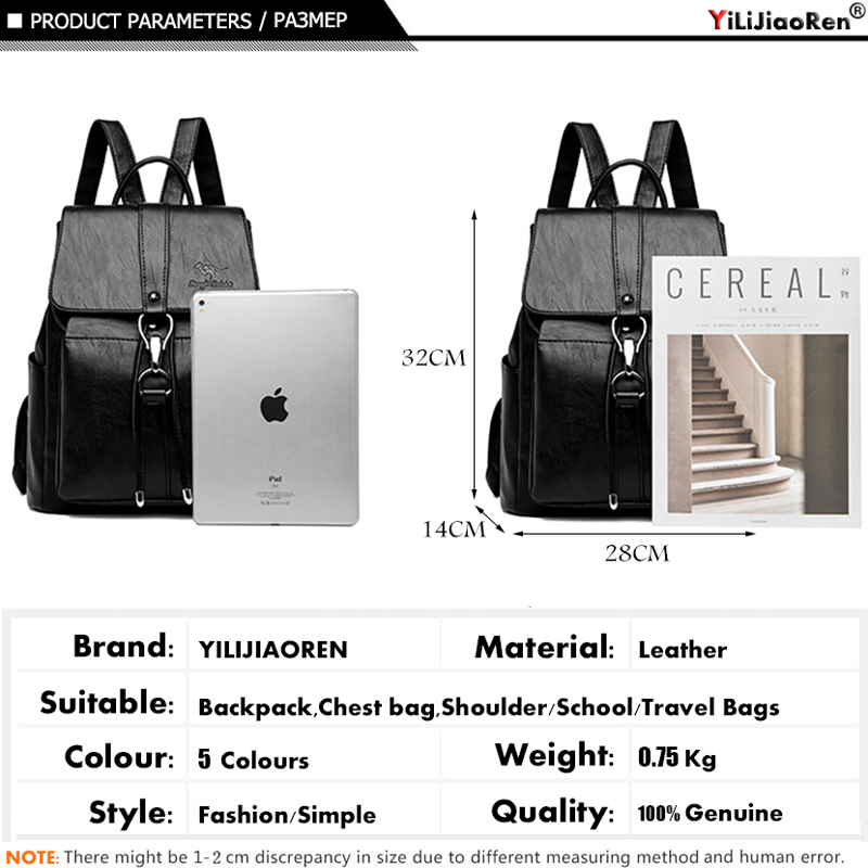 Mochila antirrobo, bolso de ho - Leather Work Backpack reseña y precio