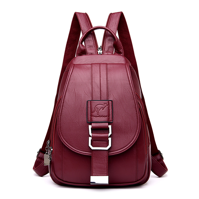 Mochilas de 6 colores para muj - Leather Work Backpack reseña y precio