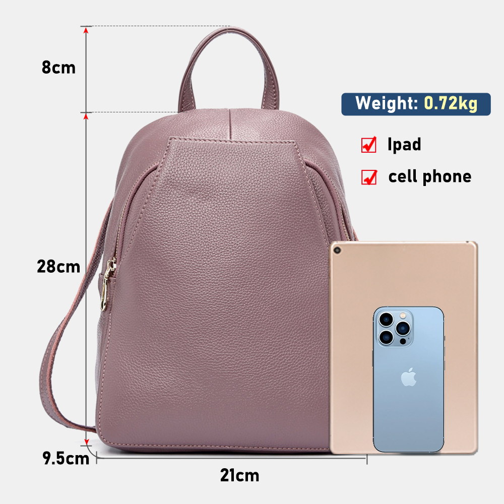 Mochila Zency Charm para mujer - Leather Work Backpack reseña y precio