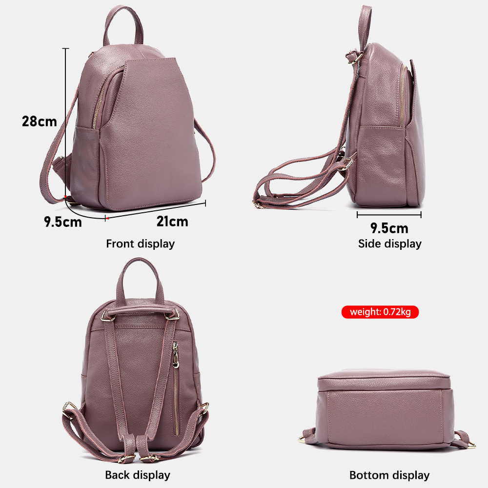 Mochila Zency Charm para mujer - Leather Work Backpack reseña y precio
