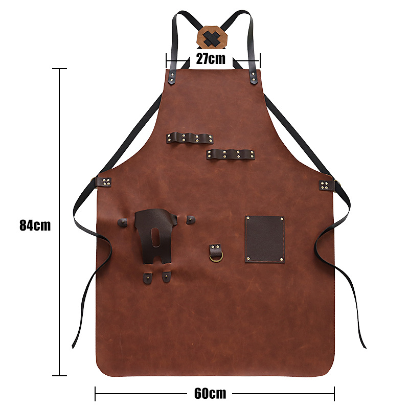 Delantal de cuero PU para exte - Leatherwork Apron reseña y precio