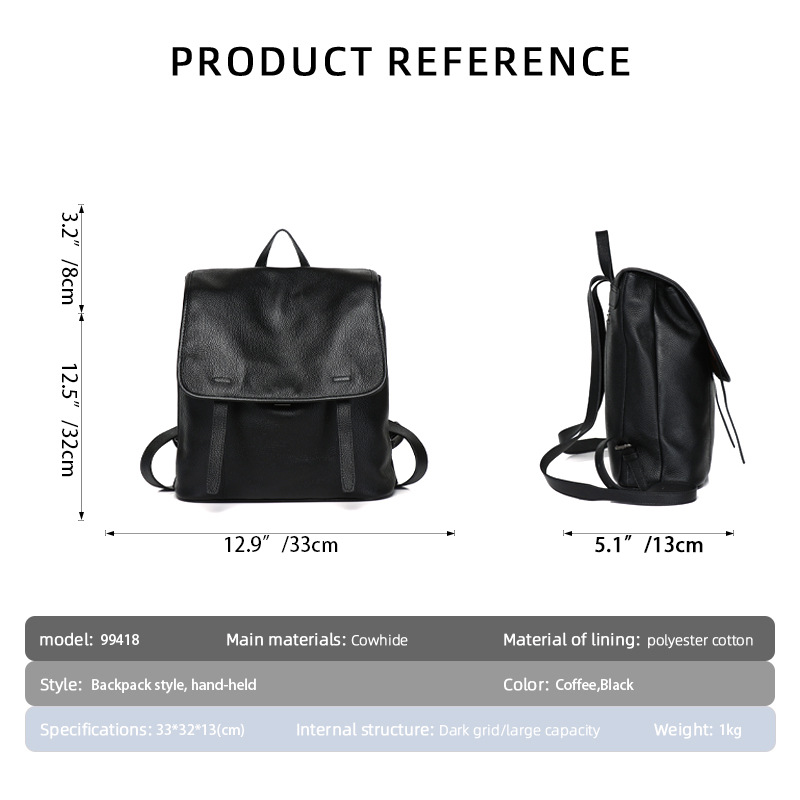 Mochila de cuero de vaca de pr - Leather Work Backpack reseña y precio