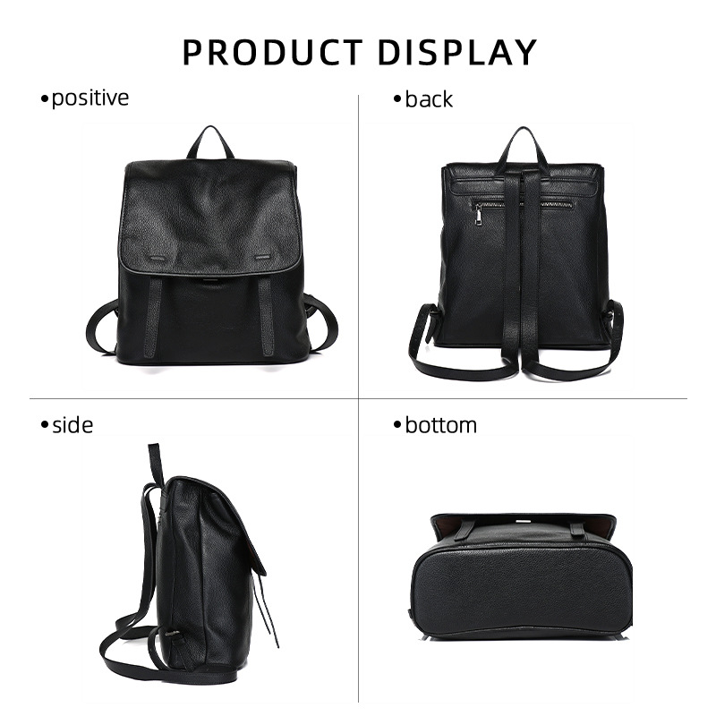 Mochila de cuero de vaca de pr - Leather Work Backpack reseña y precio