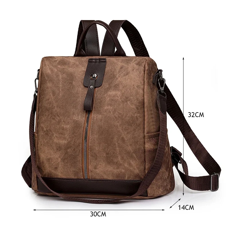 Mochila antirrobo de moda para - Leather Work Backpack reseña y precio