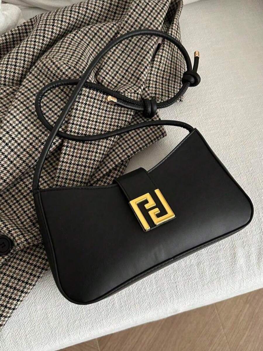 Bolso de hombro de color liso  - Leather Workshop reseña y precio