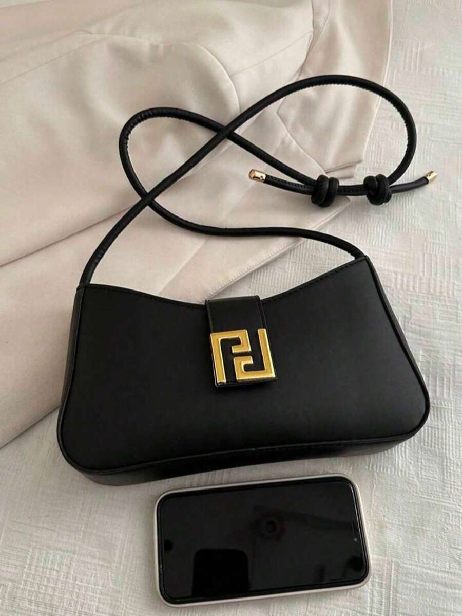 Bolso de hombro de color liso  - Leather Workshop reseña y precio