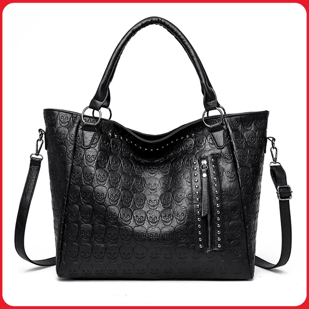Bolso cruzado Punk Skull de cu - Leather Workshop reseña y precio