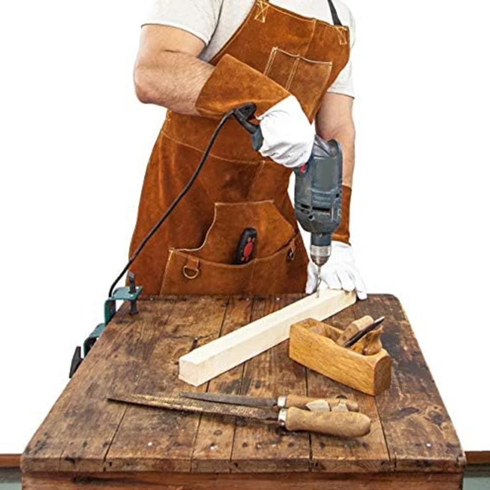 Delantal de cuero de vaca para - Leatherwork Apron reseña y precio
