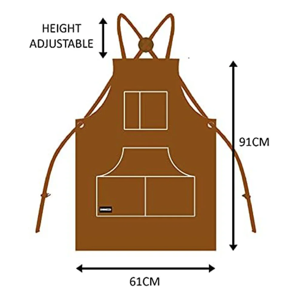Delantal de cuero de vaca para - Leatherwork Apron reseña y precio