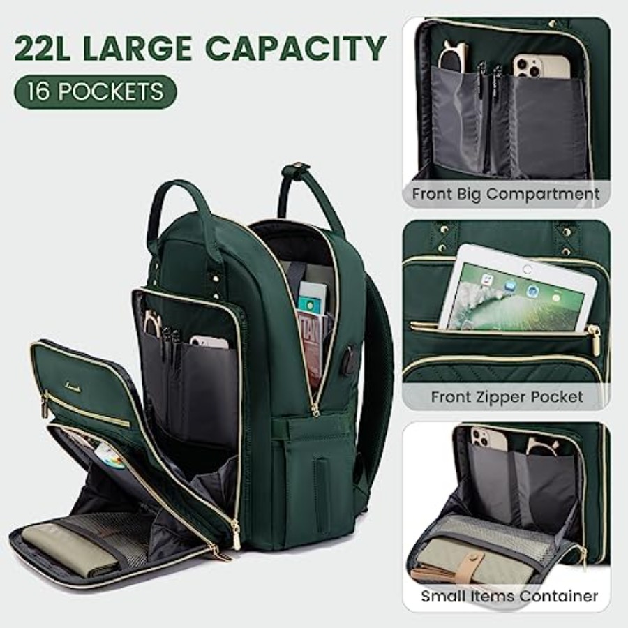 Mochila para Portátil para Muj - Leather Work Backpack reseña y precio