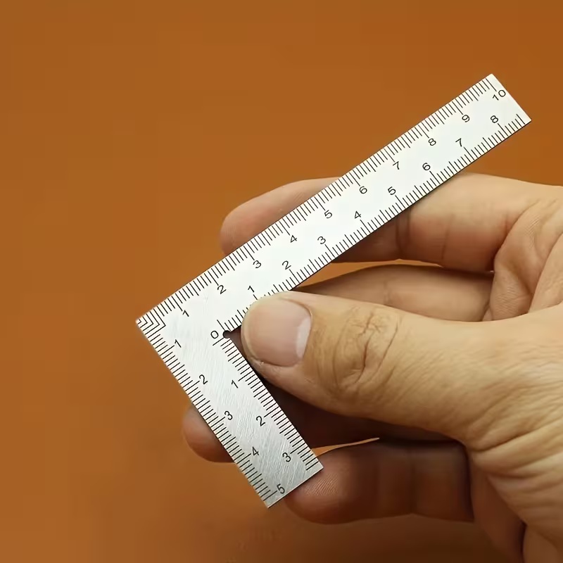 Mini Regla en Forma de L de Ac - Leatherwork Ruler reseña y precio