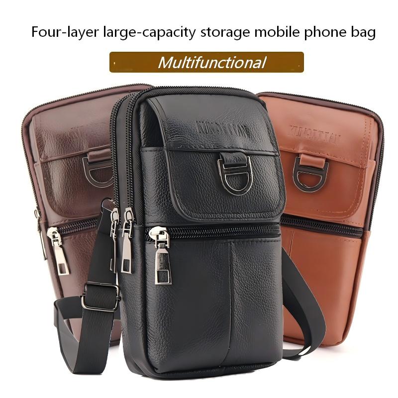 Riñonera de Cuero para Hombre  - Leather Work Backpack reseña y precio